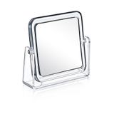 Maqya Cosmetics Masa Üstü Kare Ayna Makyaj Aynası Çift Taraflı 3x-1x [FT-071] /(H-Mt)