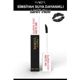 MAQYA Cosmetics Profesyonel Super Siyah Matte Likit Ruj