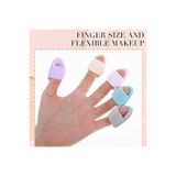 MAQYA KOZMETİK 8Lİ Yumuşak Mini Parmak Makyaj Pudra Pufu,Yumuşak Kozmetik Sünger,Kapatıcı, Fondöten, Ayar Pudrası