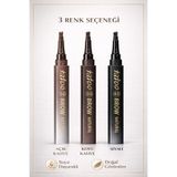 MAQYA KOZMETİK Fine Sketch Microblading Kalıcı Kaş Kalemi 3 Adet-Kaş Doldurma-Suya Dayanıklı Kahve/Açık Kahve/Siyah