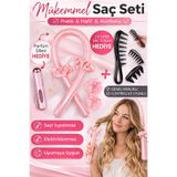 MAQYA KOZMETİK Isısız Saç Şekillendirme Seti Saten Saç Sosisi Saç Bigudisi Seti/Parfüm Şişesi/Açma Tarağı HEDİYE