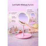 MAQYA KOZMETİK Led Işıklı Makyaj Aynası Masa Aynası 3 Modlu Usb Şarjlı Beyaz Dikdörtgen Taşınabilir Açı Ayarlı