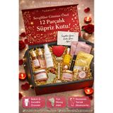 MAQYA KOZMETİK SEVGİLİYE ÖZEL- SEVGİLİLER GÜNÜNE ÖZEL SÜPRİZ KOZMETİK BAKIM KUTUSU 12 PARÇA- ADVENT CLAENDER-
