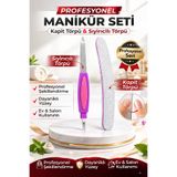 MAQYA KOZMETİK Sıyırıcılı Çift Taraflı Metal Törpü/İnce Kağıt Törpü Kalıcı Oje&Protez Tırnak için