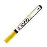 Marabu 12400101019 - YONO Marker, Sarı 019, Çok yönlü akrilik kalem, ince Japon yuvarlak uçlu 0,5 - 1,5 mm, su bazlı, solmaz ve su geçirmez, neredeyse tüm zeminler için