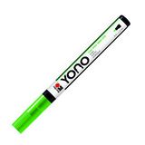 Marabu 12400101061 - YONO Marker, Reseda 061, 0,5 - 1,5 mm ince Japon yuvarlak uçlu çok yönlü akrilik kalem, su bazlı, solmaz ve su geçirmez, neredeyse tüm zeminler için