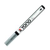 Marabu 12400101078 – YONO Marker, Gri 078, Çok yönlü akrilik kalem, ince Japon yuvarlak uçlu 0,5 – 1,5 mm, su bazlı, solmaz ve su geçirmez, neredeyse tüm zeminler için