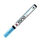 Marabu 12400101256 - YONO Marker, Pastel Mavi 256, 0,5 - 1,5 mm İnce Japon Yuvarlak Uçlu Çok Yönlü Akrilik Kalem, Su Bazlı, Işığa Dayanıklı ve Su Geçirmez, Neredeyse Tüm Zeminler İçin