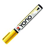 Marabu 12400102019 - YONO Marker, Sarı 019, Çok yönlü akrilik kalem, Japon kama uçlu 0,5 - 5 mm, su bazlı, solmaz ve suya dayanıklı, neredeyse tüm zeminler için
