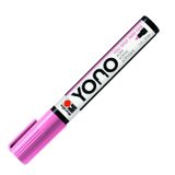 Marabu 12400103033 - YONO Marker, Pembe 033, Çok Yönlü Akrilik Kalem Japon Yuvarlak Uçlu 1,5 - 3 mm, Su Bazlı, Işığa Dayanıklı ve Suya Dayanıklı, Neredeyse Tüm Zeminler için