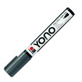 Marabu 12400103079 - YONO Marker, Koyu Gri 079, Çok Yönlü Akrilik Kalem Japon Yuvarlak Uçlu 1,5 - 3 mm, Su Bazlı, Işığa Dayanıklı ve Suya Dayanıklı, Neredeyse Tüm Zeminler için