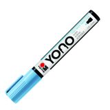 Marabu 12400103255 - YONO Marker, Aquamarin 255, çok yönlü akrilik kalem, Japon yuvarlak uçlu 1,5 - 3 mm, su bazlı, solmaz ve su geçirmez, neredeyse tüm zeminler için
