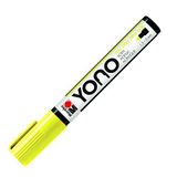 Marabu 12400103321 - YONO Marker, Neon Sarı 321, Çok Yönlü Akrilik Kalem Japon Yuvarlak Uçlu 1,5 - 3 mm, Su Bazlı, Işığa Dayanıklı ve Suya Dayanıklı, Neredeyse Tüm Zeminler için