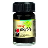 Marabu 130539073 Easy Marble Efekt ve Ebru boyası 073 15ml Siyah, Siyah