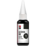 Marabu 20 ml Black Alcohol Akrilik Mürekkep