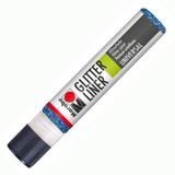 Marabu Glitter Liner 25 ml Sapphire Akrilik Boya