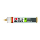 Marabu Metallic Liner Boyutlu No 719 Metalik Sarı 25 ml Boncuk Boyası