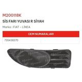 MARAL Sis Far Çerçevesi Kapağı Sağ Lınea Sissiz Siyah