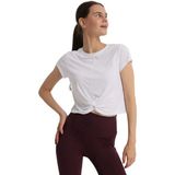Marana Cropped Top Kadın Beyaz Günlük Stil T-Shirt 25KK1032-KBYZ