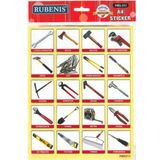 Marangoz Aletleri Sticker A4 Ebatında Her Resim 4x4 Cm 20 Resim