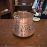 Maraş Bakırcılık - Içi Kalaylı Oyma Işlemeli Kalın Bakır Bakraç 3 - 5 Litre Seçenekleri – El Yapımı Geleneksel Bakır Bakraç - 5 LİTRE