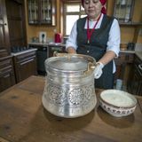 Maraş Bakırcılık - Içi Kalaylı Oyma Işlemeli Kalın Bakır Bakraç 3 - 5 Litre Seçenekleri – El Yapımı Geleneksel Bakır Bakraç - Gümüş - 3 LİTRE