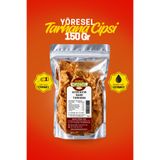 Maraş Yöresel Kıtır Kıtır Sade Tarhana Cips Yoğurtlu Doğal Atıştırmalık 150 gr