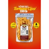 Maraş Yöresel Mangalda Kızarmış Tarhana Cips Fırınlanmış Çerezlik Lezzet 150 gr