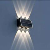 Marathon 10W Güneş Enerjili Solar LED Aplik Dış Mekan Duvar Lambası Günışığı 3000K