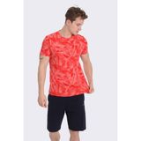 Maraton Beach Erkek T-Shirt - Kırmızı - 2XL