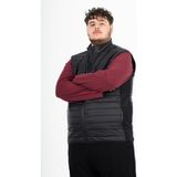 Maraton Büyük Beden Erkek Dik Yaka Siyah- Yelek - 4XL