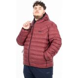 Maraton Büyük Beden Erkek Kapüşonlu Bordo Mont - 5XL