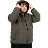 Maraton Büyük Beden Erkek Kapüşonlu Haki- Mont - 3XL