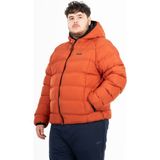 Maraton Büyük Beden Erkek Kapüşonlu Kiremit Mont - 4XL