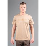 Maraton Comfort Erkek Bisiklet Yaka Açık Vizon T-Shirt - 2XL