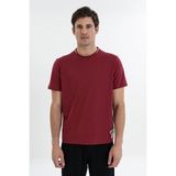 Maraton Comfort Erkek Bisiklet Yaka Bordo- T-Shirt - XL