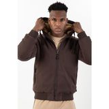 Maraton Comfort Erkek Kapüşonlu Koyukahve- Mont - Koyu Kahverengi - XL