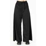 Maraton Comfort Kadın Bol Paça Siyah- Pantolon
