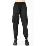 Maraton Comfort Kadın Dönüşlü Lastik Paça Siyah- Pantolon - XL