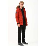 Maraton Erkek Sportswear Mont - Koyu Turuncu - 2XL