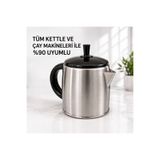 MARATON Kettle Çay Makinesi Üst Demliği Paslanmaz Çelik Çaydanlık – Çoğu Kettle ve Çay Makinesiyle Uyumlu