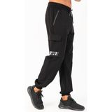 Maraton Oversize Erkek Lastik Paça Siyah- Eşofman Altı - XL