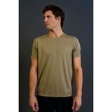 Maraton Regular Erkek Bisiklet Yaka Açık Haki- T-Shirt