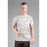 Maraton Regular Erkek Bisiklet Yaka Bejmelanj- T-Shirt - XL - Bej Melanj