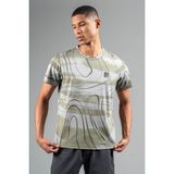 Maraton Regular Erkek Bisiklet Yaka Hakimelanj- T-shirt - XL - Haki Melanj