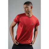Maraton Regular Erkek Bisiklet Yaka Kırmızı T-Shirt