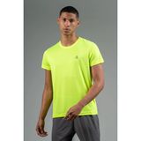 Maraton Regular Erkek Bisiklet Yaka Neon Sarı T-Shirt - 2XL