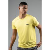 Maraton Regular Erkek Bisiklet Yaka Sarı T-Shirt - XL