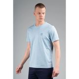 Maraton Regular Erkek Bisiklet Yaka Sisli Mavi T-shirt - XL