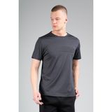 Maraton Regular Erkek Bisiklet Yaka Siyahmelanj T-shirt